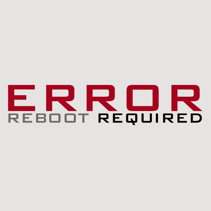 Error: Reboot required