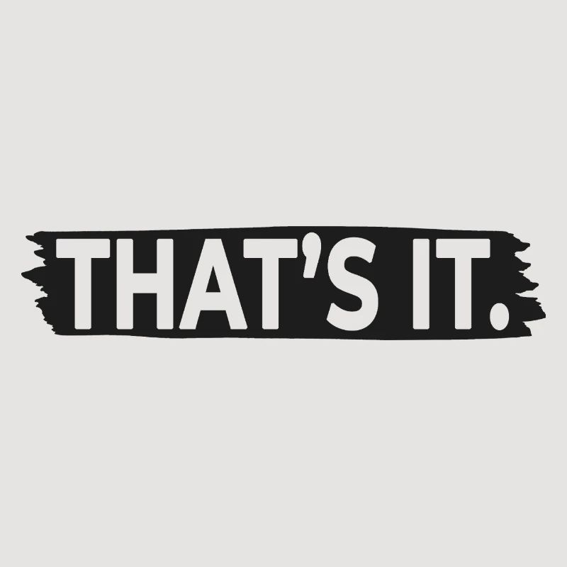 C’EST ÇA. – Typographie minimaliste à déclaration