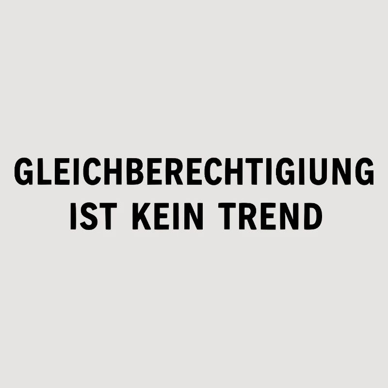 Equality is not a trend statement