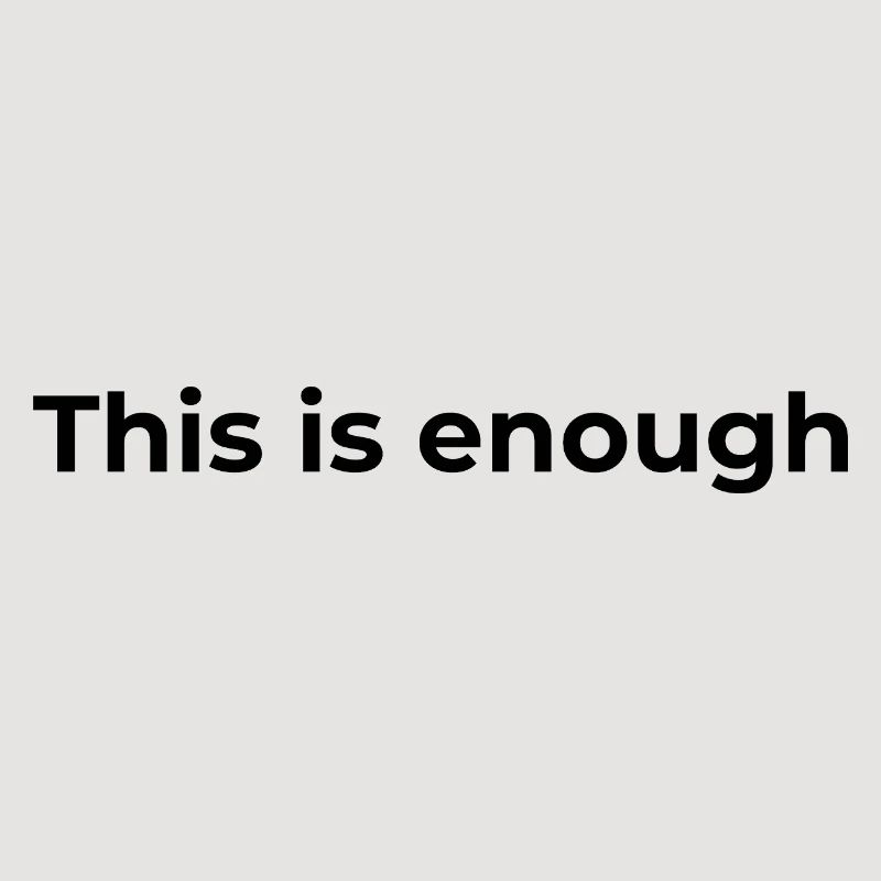 Affirmation Gift | Das ist genug