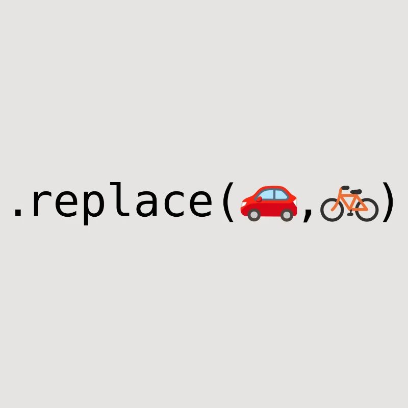 Autos durch Fahrräder ersetzen; Python-Edition