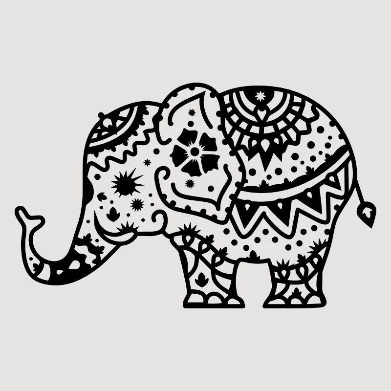 Decorated Indian elephant