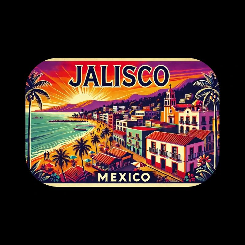 Jalisco Mexico beach palm design
