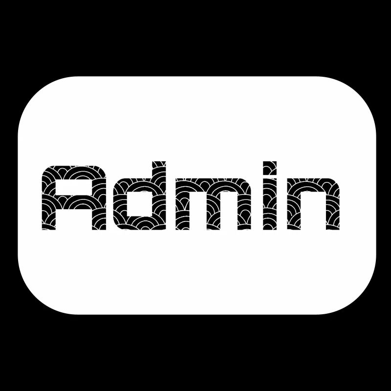 ADMIN Blackwords/WhiteBackround