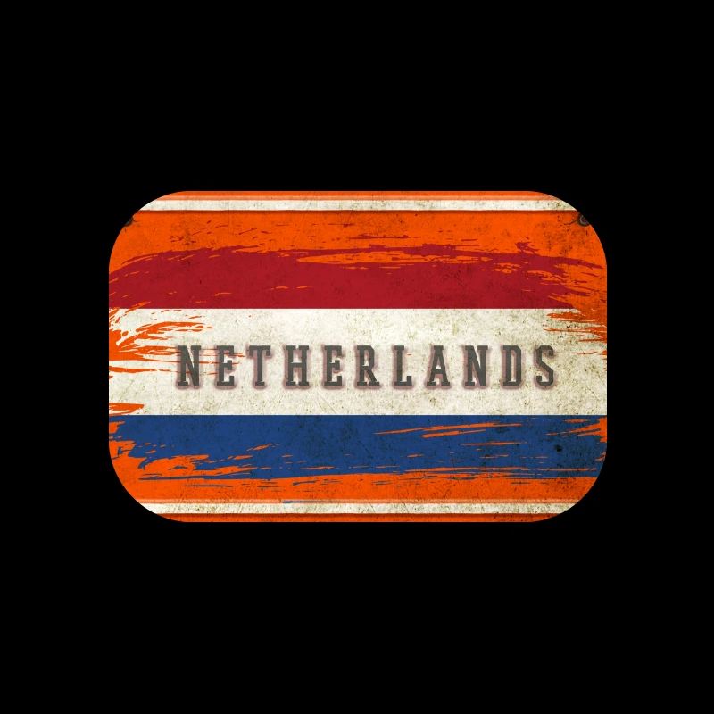 signe de drapeau vintage pays-bas