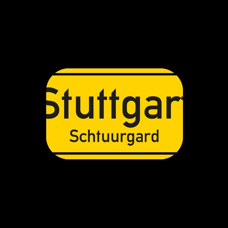 Stuttgart place name sign Germany