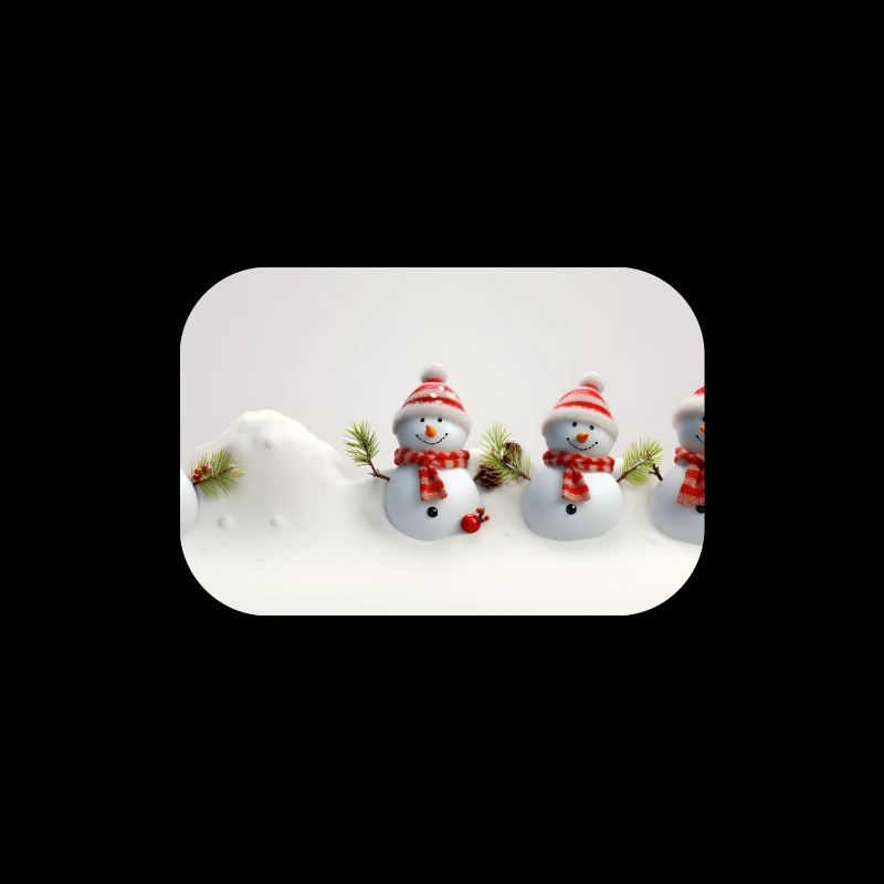 Weihnachts-Schneemann