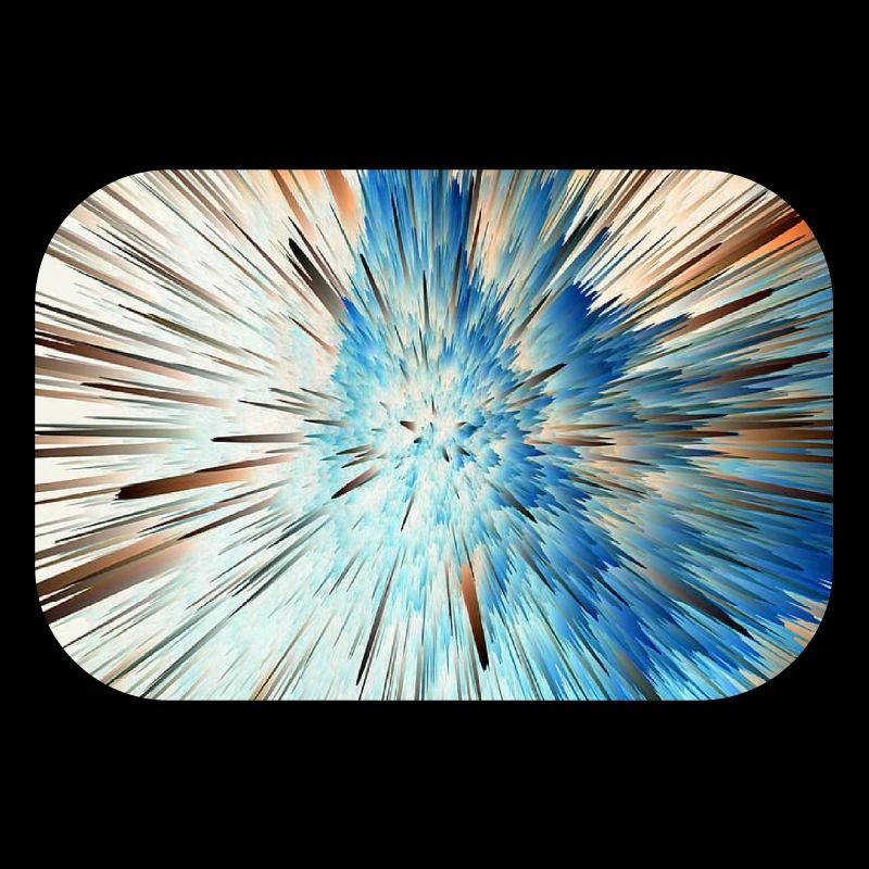Radiale Blaue Explosion