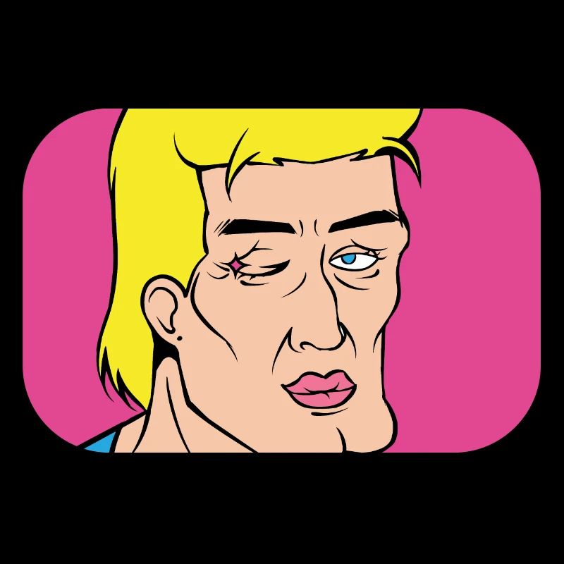 Pop-Art Selbstlob im Comicstil