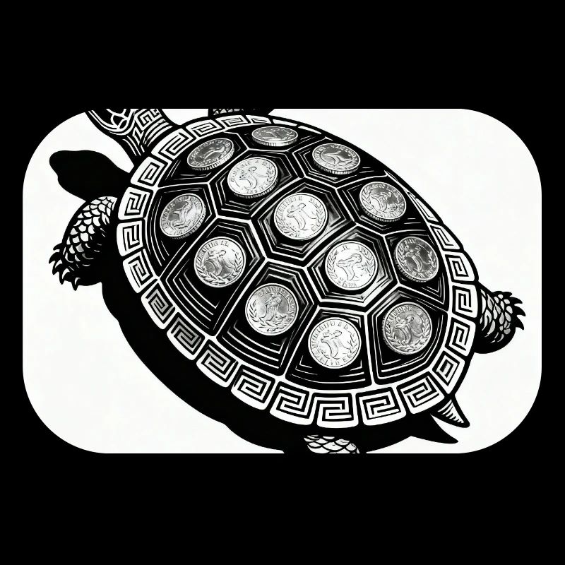 Münz-Schildkröte Geometrie