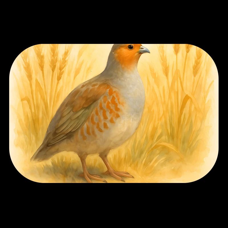Affiche Nature Perdrix – Oiseau de l’année 2026