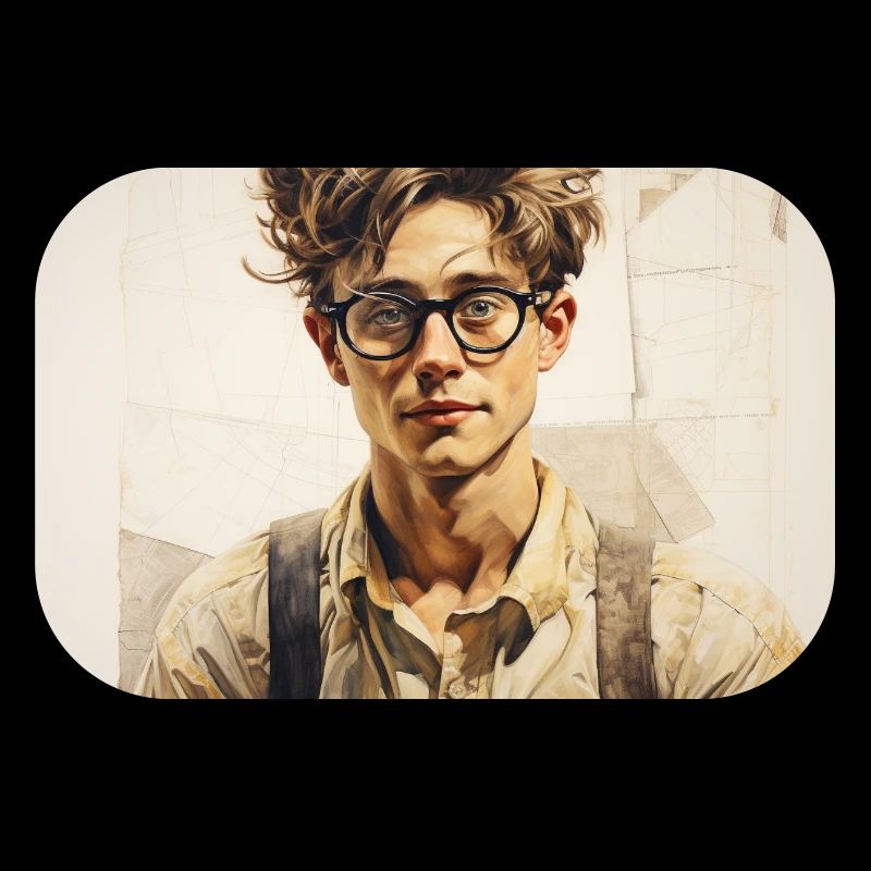 Casual Learner Portrait with Glasses