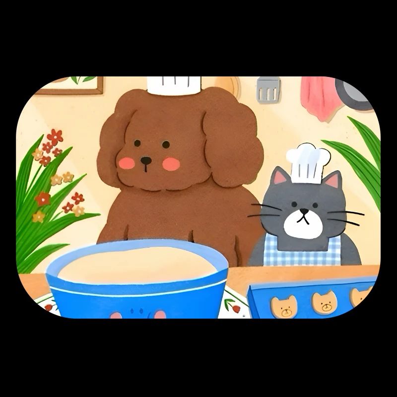 Illustration de boulanger mignon