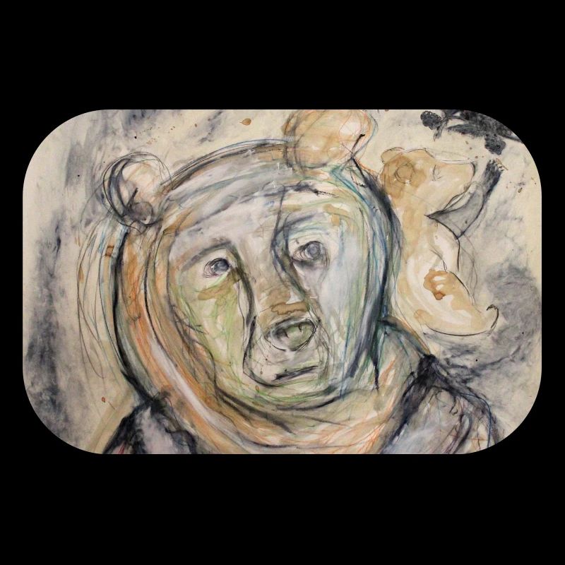 Portrait d’ours dans un style aquarelle