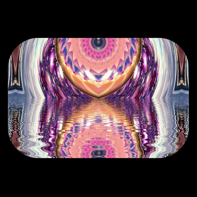 Circle Mandala Reflet en couleurs néon