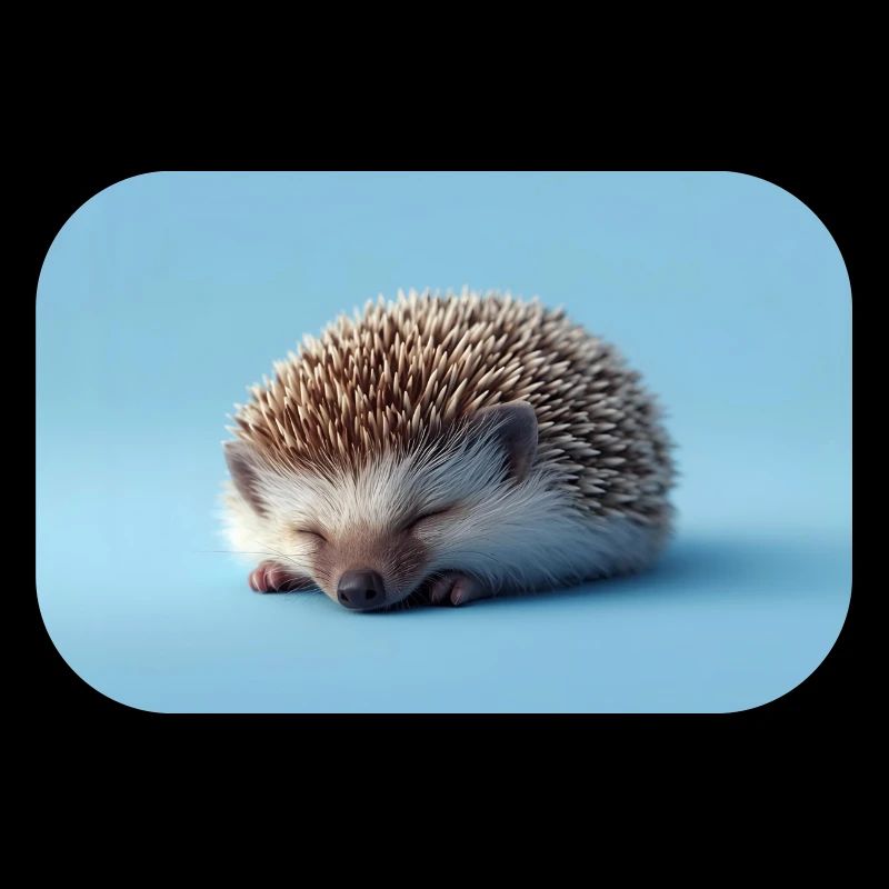 Blue Sleeping Hedgehog