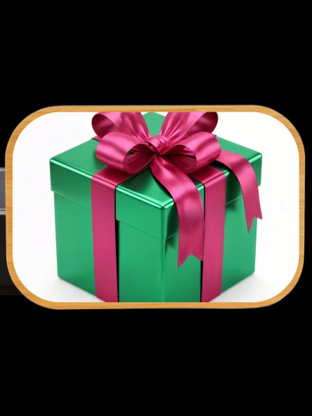 Grünes Geschenkpaket
