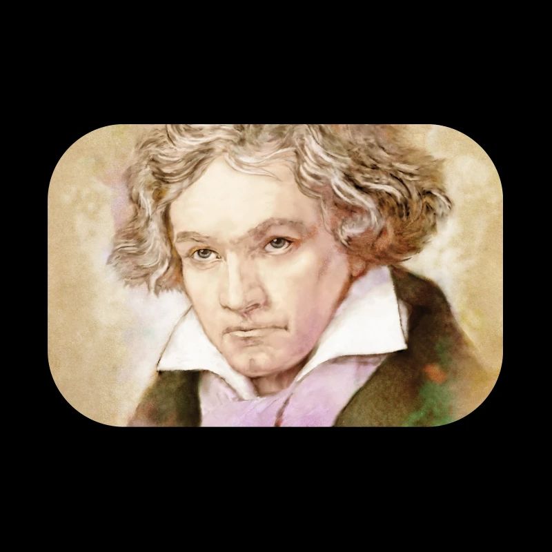 Ludwig van Beethoven dans un style aquarelle