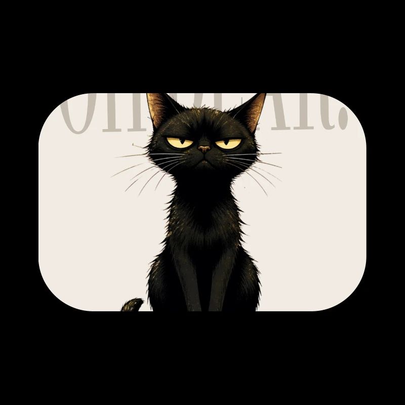 Décevant. – Dessin sarcastique du chat noir