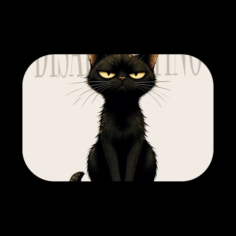 Décevant. – Dessin sarcastique du chat noir
