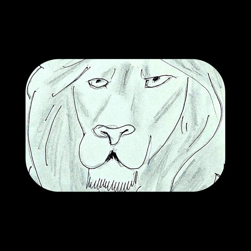 Pure Lion Head Drawing