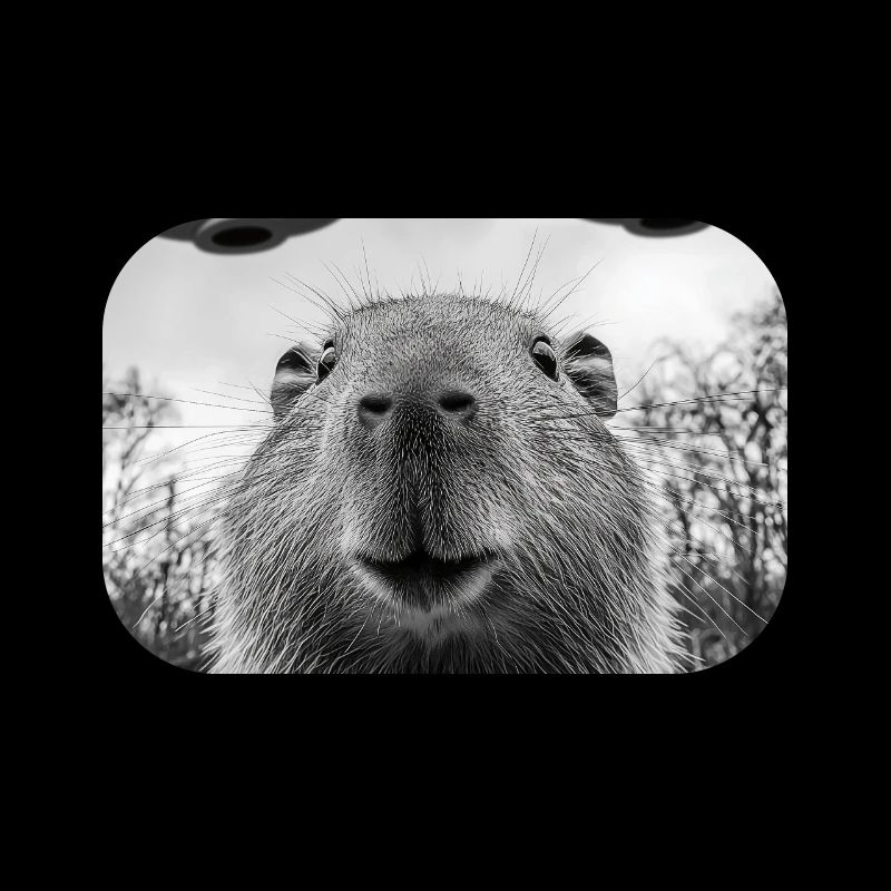 Capybara Selfie mit UFO