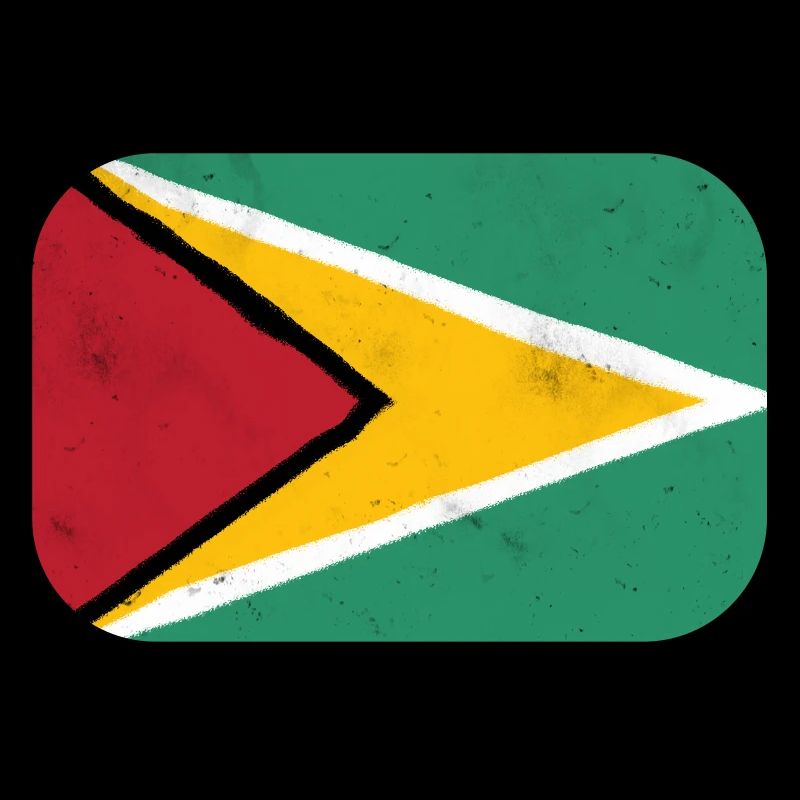 Drapeau du Guyana – Énergie dynamique