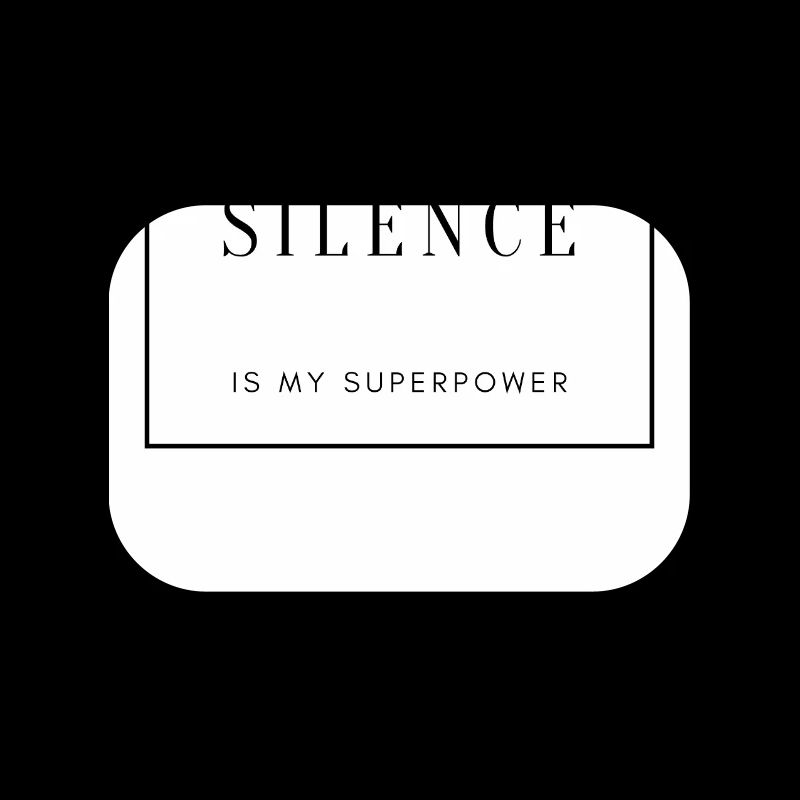 Silence, Force et Sérénité sur Textile