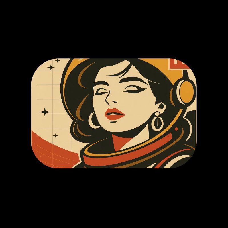Astronaut Retro Space Comic