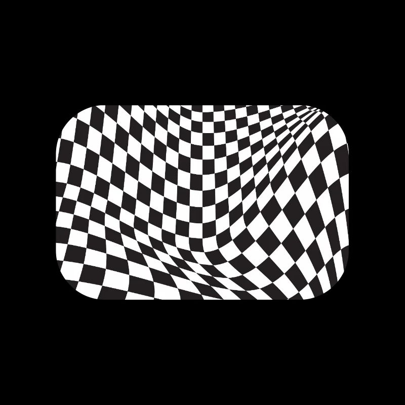 Illusion à damier déformée
