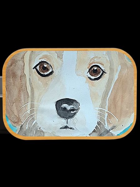 Chiot Beagle, aquarelle