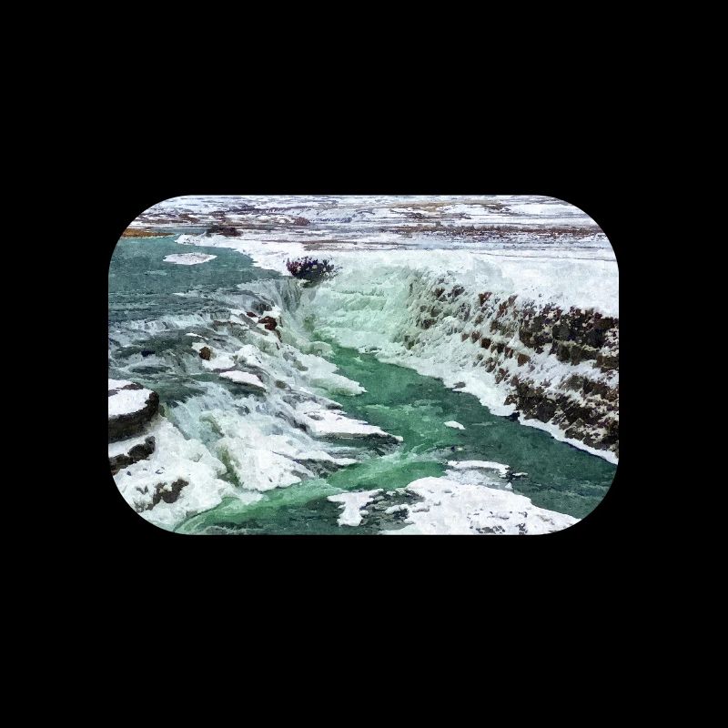 Cascades gelées en Islande