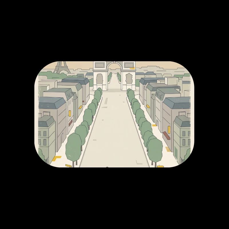 Arrivée à Paris — Souvenir du cyclisme