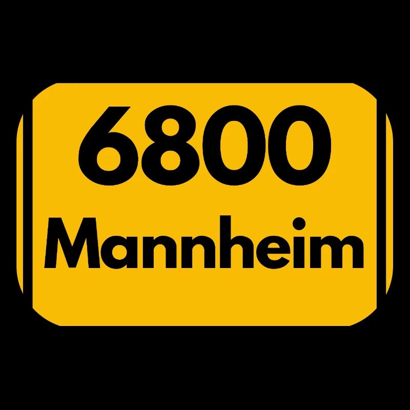 ANCIEN CODE POSTAL RETRO 6800 MANNHEIM Squares
