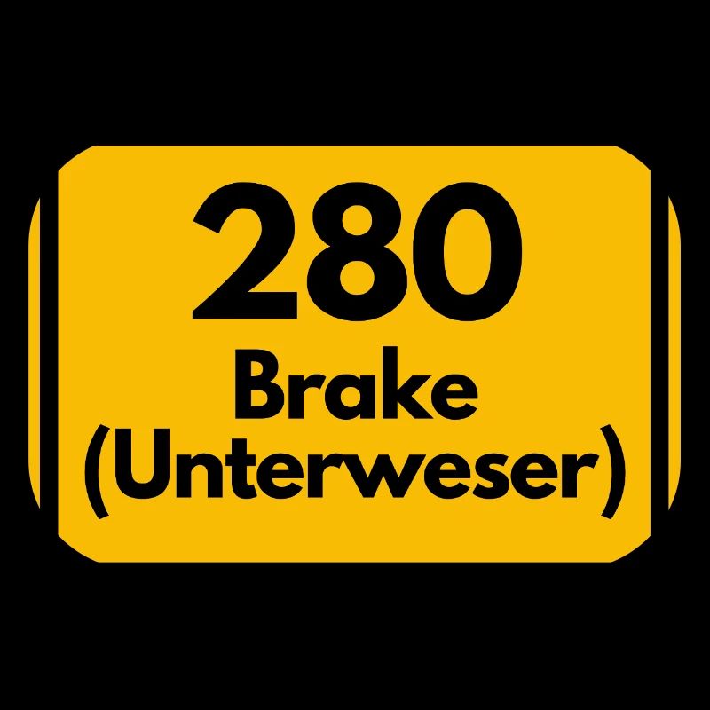 ANCIEN CODE POSTAL RÉTRO 2880 BRAKE UNTERWESER !