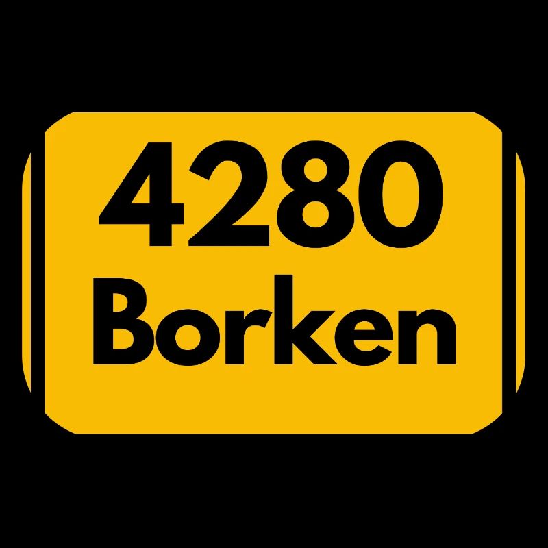 OLD POSTCODE POSTCODE RETRO 4280 BORKEN FÜNFTÜRME