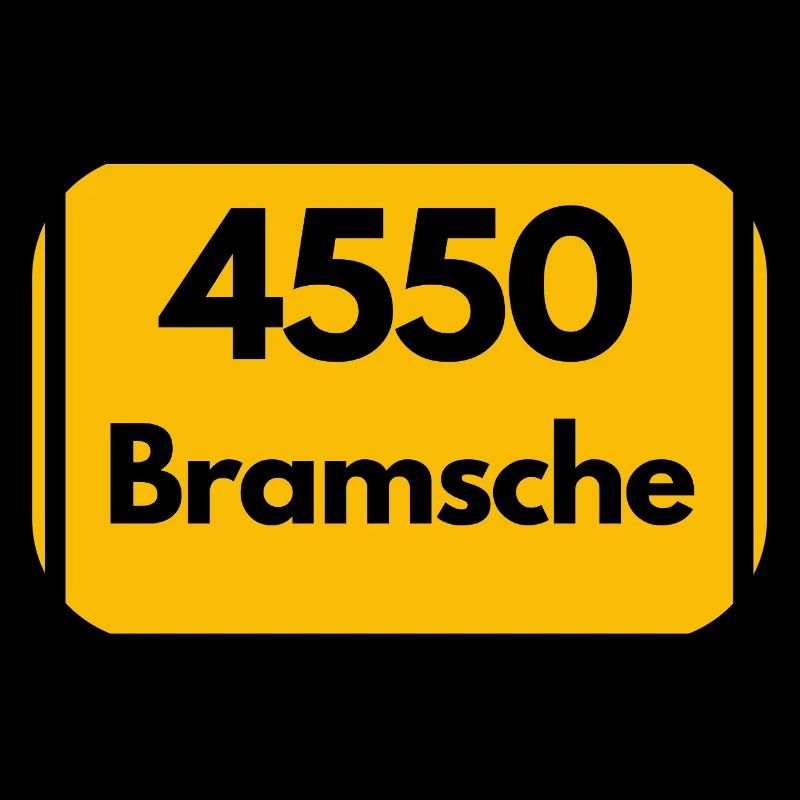 ALTE POSTLEITZAHL PLZ RETRO  4550 BRAMSCHE