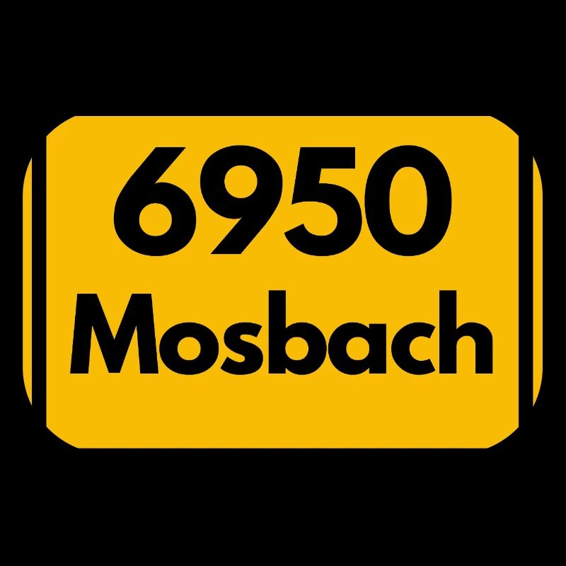OLD POSTCODE POSTCODE RETRO 6950 MOSBACH HEIMAT BW