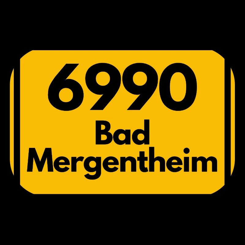 ANCIEN CODE POSTAL RETRO 6990 BAD MERGENTHEIM