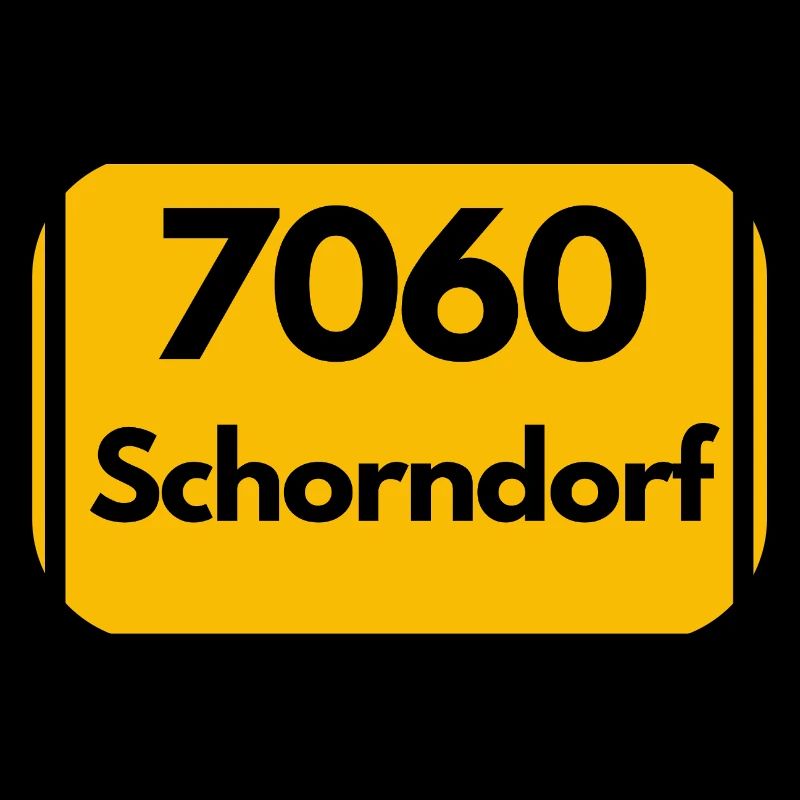 ALTE POSTLEITZAHL PLZ RETRO 7060 SCHORNDORF HEIMAT