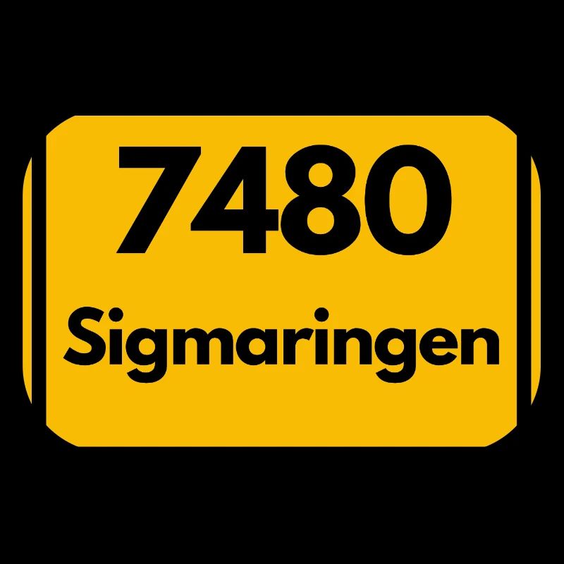 OLD POSTCODE RETRO 7480 SIGMARINGEN HEIMAT