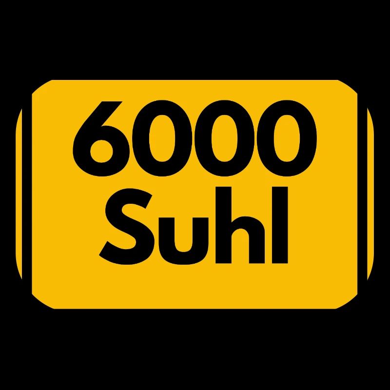 ALTE POSTLEITZAHL 6000 SUHL HEIMATSTOLZ ORIGINAL