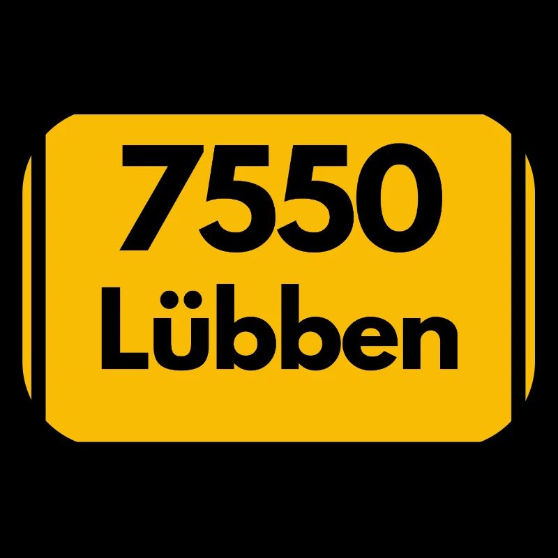 ALTE POSTLEITZAHL PLZ RETRO 7550 LÜBBEN