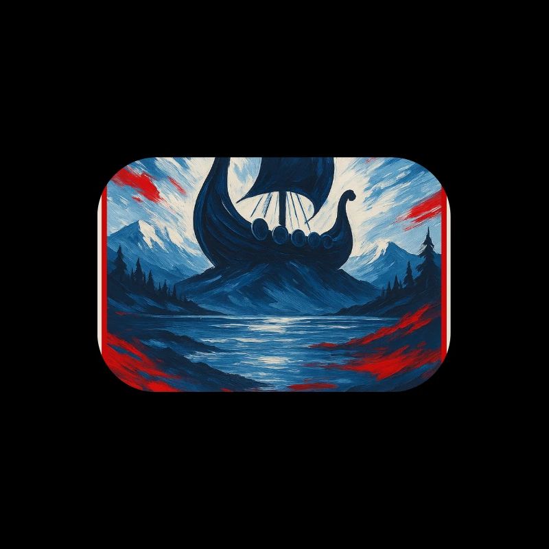 Norwegen Landschaft Flaggen Design