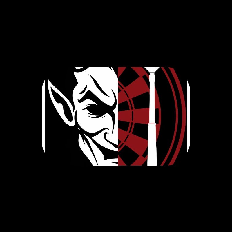 Darts, Bullseye, Dartboard and devil.