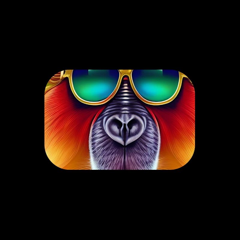 Cooler Affe mit Sonnenbrille