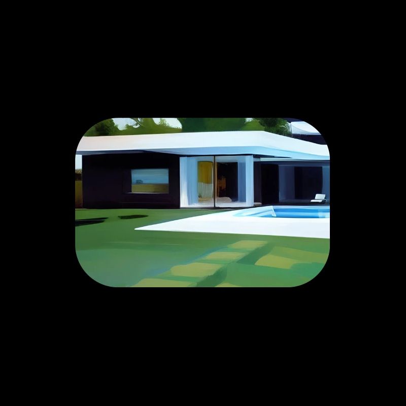 Weiße Villa mit Pool