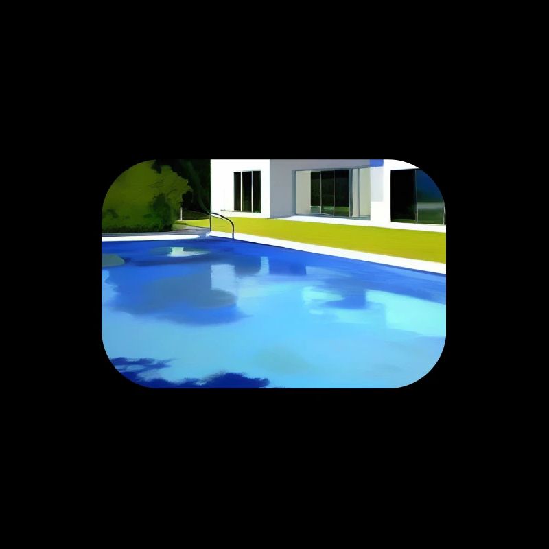 White villa with pool