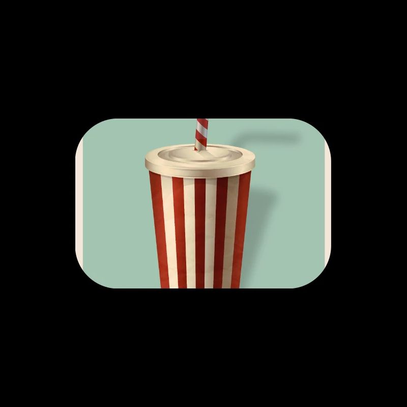 Milkshake soft drink in retro style