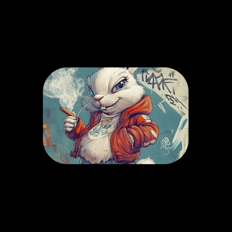 Graffiti Bunny Pullover Hoodie